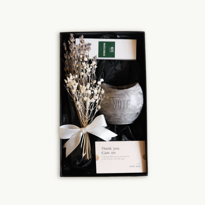 set qua nen va hoa - sản phẩm mùi hương từ NOTE - The Scent Lab