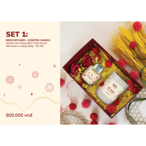 SET 1: REED DIFFUSER + SCENTED CANDLE