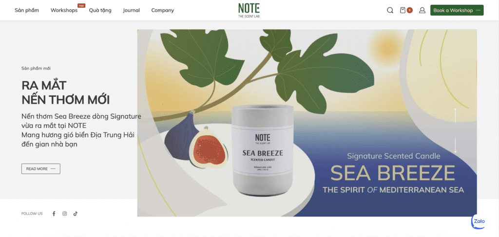 Mua gift card workshop qua kênh online