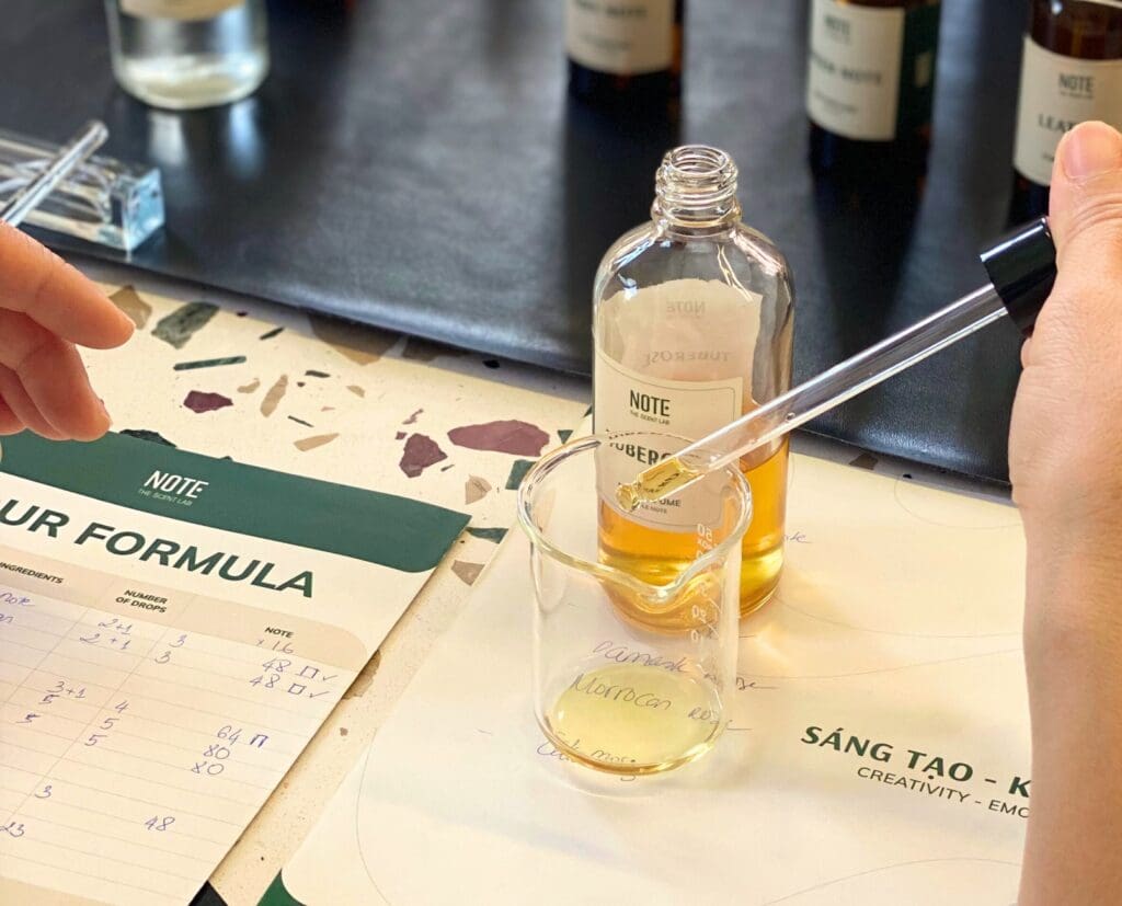 Workshop nước hoa 50ml tại NOTE - thêm niềm vui lợi về giá