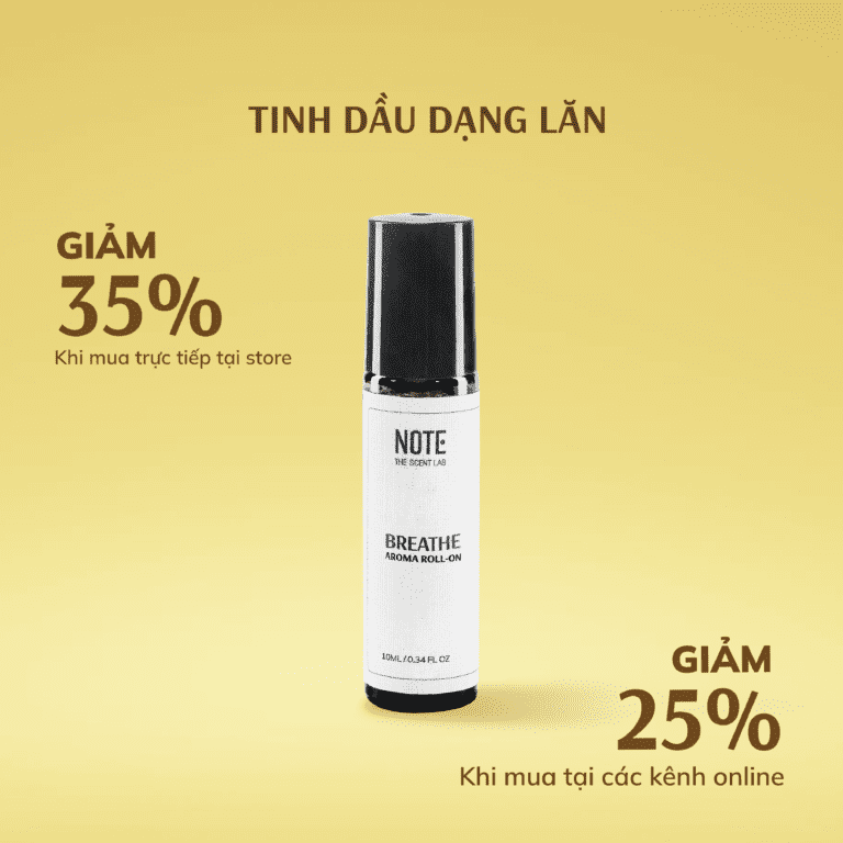 ưu đãi tinh dầu dạng lăn - sản phẩm mùi hương từ NOTE - The Scent Lab