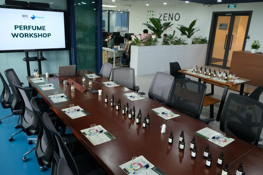 Edelman Việt Nam x NOTE - The Scent Lab, Workshop nước hoa B2B, workshop doanh nghiệp, workshop nước hoa