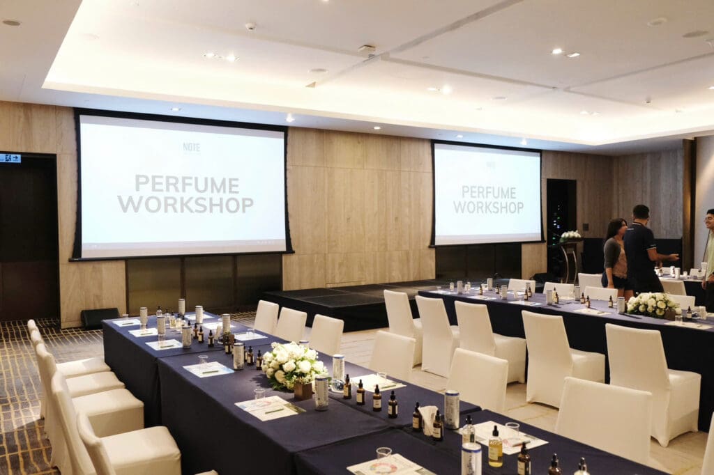 Workshop nước hoa doanh nghiệp, workshop B2B, mùi hương, cầu nối văn hóa, Vietmark, NTU Singapore, NOTE - The Scent Lab