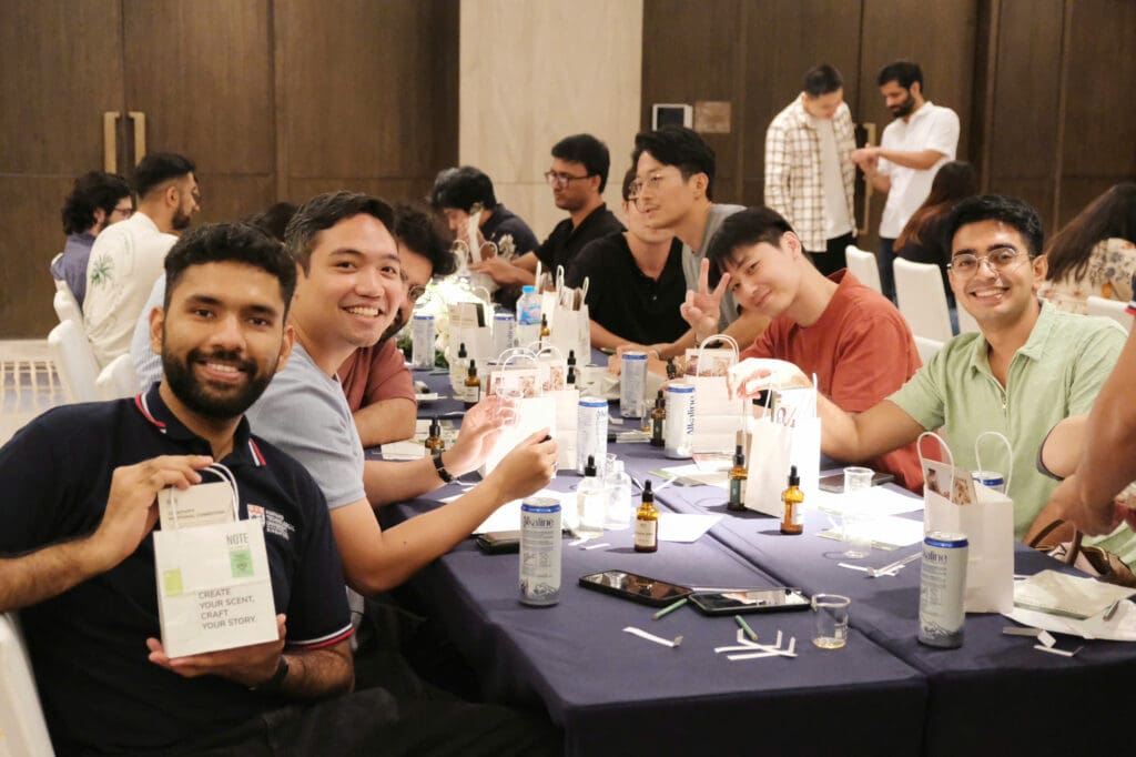 Workshop nước hoa doanh nghiệp, workshop B2B, mùi hương, cầu nối văn hóa, Vietmark, NTU Singapore, NOTE - The Scent Lab
