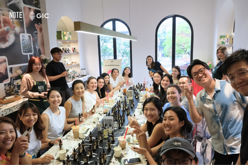 gic singapore, note the scent lab, perfume workshop